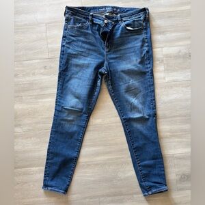 American Eagle Outfitters Dark Blue Skinny Jeans